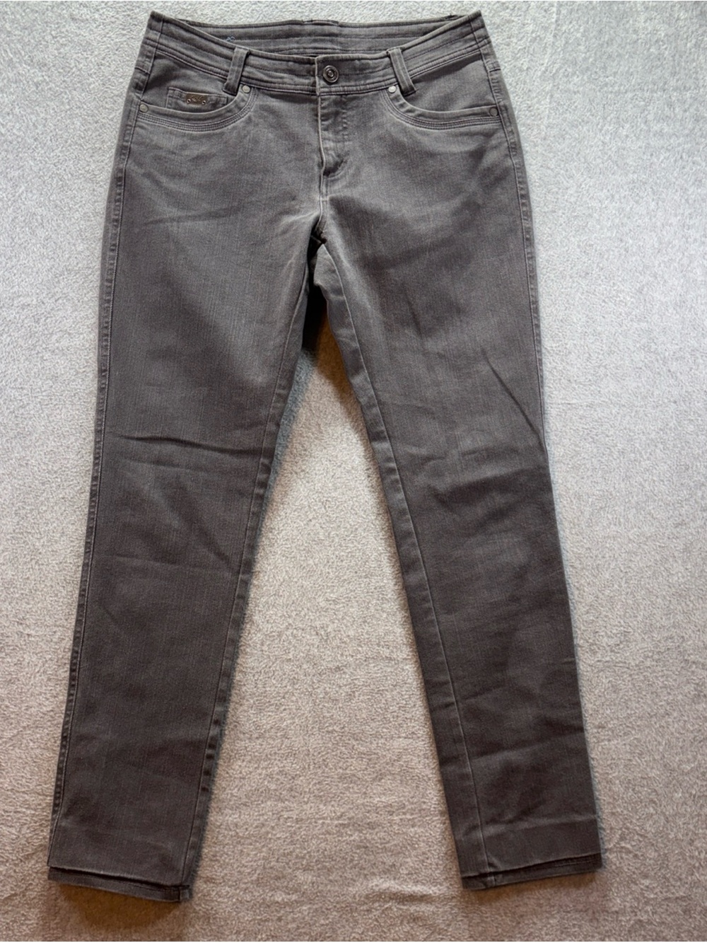 Kuhl Womens Sz 8 Gray Stretch Denim Pants Style 6201